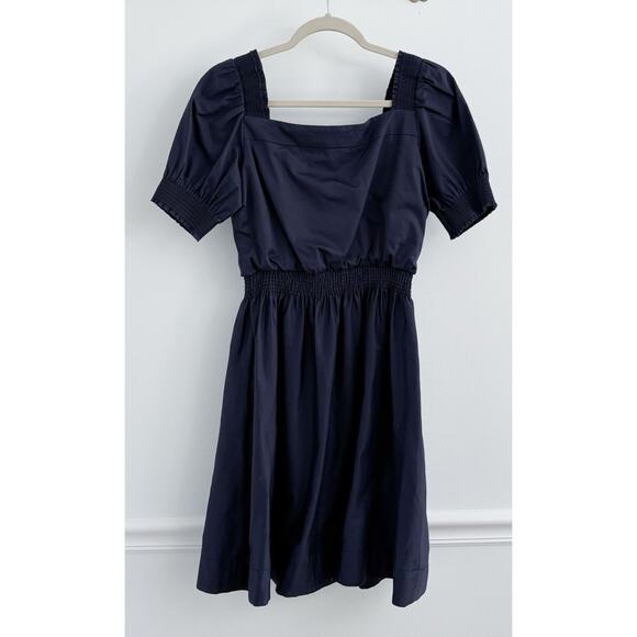 Gal Meets Glam Anastasia Navy Puff Sleeve Dress - Picture 7 of 7